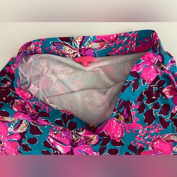 LILLY PULITZER NESSI MAXI SET BLUE RHAPSODY ORCHID YOU NOT LONG SLEEVE XL - Picture 12 of 15